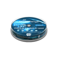 MediaRange DVD+R DL 8,5 GB blanco dvd\u0027s 8x, 10 stuks