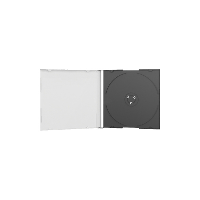 MediaRange Jewelcase Single black tray sleeve