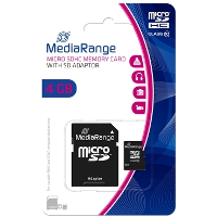 MediaRange microSDHC 4 GB geheugenkaart