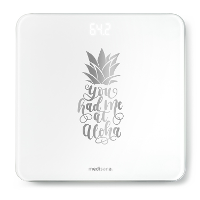 Medisana Glazen personenweegschaal PS 439 Design: Pineapple