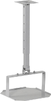 Medium 2042583 Beamer plafondbeugel Kantelbaar Afstand vloer plafond (max.): 90 Cm Zilver (mat)