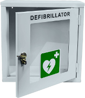 MEDX5 AED AI 040 AL Wandbox voor defibrillator Binnen Met alarm Wit Metaal