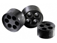 Meervoudig Dicht Inzetstuk M12 Elastomeer Zwart Wiska Mfd 12/04/020 1 Stuks