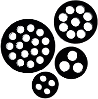 LAPP 53340969 SKINTOP DIX M 40969 Meervoudig dicht inzetstuk Deksel zwart (RAL 9005) M40 M40 9 x 6.9 Mm Nitril butadieen rubber Zwart (RAL 9005) 25 stuk(s)