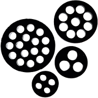 LAPP 53350780 SKINTOP DIX M 50780 Meervoudig dicht inzetstuk M50 7 x 8 mm Nitril butadieen rubber Zwart (RAL 9005) 10 stuk(s)