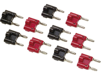 Meetadapter Bus 4 Mm, Schroefklemmen   Bananenstekker 4 Mm Stapelbaar Fluke Bp980 Rood, Zwart