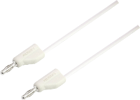 VOLTCRAFT MSB 300 Meetsnoer [Banaanstekker 4 mm   Banaanstekker 4 mm] 5 m Wit