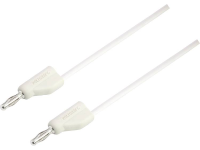 Zeer Flexibel Meetsnoer [banaanstekker 4 Mm   Banaanstekker 4 Mm] 0.75 M Wit Msb 300 10 A