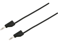 Zeer Flexibel Meetsnoer [banaanstekker 4 Mm   Banaanstekker 4 Mm] 2 M Zwart Msb 300 10 A