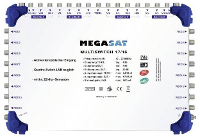 MegaSat 0600155 Satelliet multiswitch Ingangen (satelliet): 17 (16 satelliet / 1 terrestrisch) Aantal gebruikers: 16