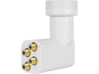 MegaSat HD Profi Quattro LNB Feed opname: 40 mm vergulden aansluiting, Weerbestendig