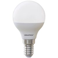 Megatron MT65002 LED lamp Energielabel F (A   G) E14 Kogel 5.5 W Neutraalwit (Ø x h) 45 mm x 80 mm 1 stuk(s)