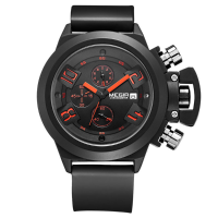 Megir 2002 Men Calendar Rubber Strap Sport Quartz Watch