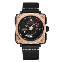 Megir M2040 Men Luxury Leather Strap With Calendar Fashion Casual Quartz Wrist Watch