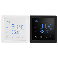 MH1828A AC85 265V 16A Vloerverwarmings temperatuurregelaar Wandmontage Slimme Thermostaat met LED Touchscreen Bekabeling