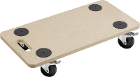 Meister Werkzeuge 0821400 Transportroller Hout Laadvermogen (max.): 200 Kg 590 mm x 290 mm Aantal rollers 4
