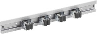 Meister Werkzeuge WU9953160 Apparaatstekkerdoos klemfix, 5 delig (l x b) 500 mm x 60 mm 1 set(s)