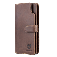 Men Bullcaptain Wallet Business 12 Card Slots Phone Bag