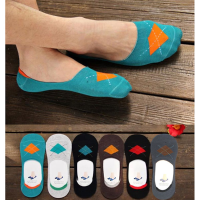 Men Cotton Casual Odor Proof Ankle Invisible Silicon Male Boat Socks