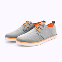 Men Flats Sneakers Fashion Canvas Comfortable Lace Up Outdoor Casual Sport Shoes