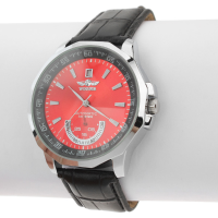 Men Leather Military Luxury Automatic Mechanical Watch