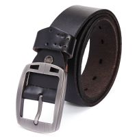 Men Leisure Jeans Pin Buckle Cowhide Leather Belt