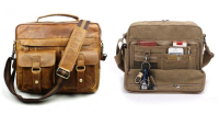 Men's Retro Casual Bag Genuine Leather Business Shoulder Messenger Bag