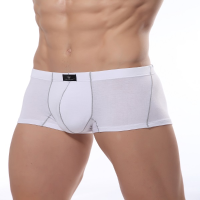 Men's Soft Stretch Solid Color Mid Rise Yilanlu Underwear