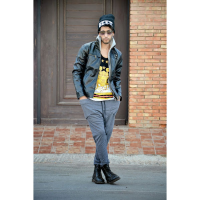 Men's Three Dimensional Pocket Decorated Trousers Casual Harem Pants