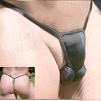 Men Sexy Low Waist Half G Strings Underwear Bulge Pouch Tanga Thong T Back