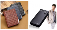 Men Short Leather Wallet Fashion Leisure Iron Zipper Purse