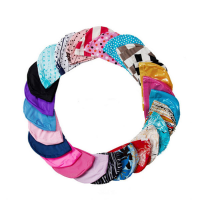 Men Women Polyester Soft Spandex Patterned Swimming Bathing Cap