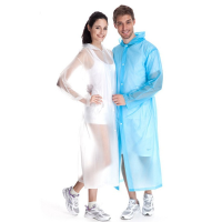 Men Women Waterproof Eva Rain Coat Rainwear Rainsuit Raincoat