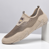 Menico ademende mesh slip on outdoor non slip vrijetijdsschoenen voor heren