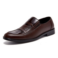 Menico Heren Kunstleer Soft Slip On Business Casual Comfort Platte Loafers