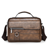 Menico heren kunstleer zakelijke casual waterdichte handtas met grote capaciteit Crossbody tas