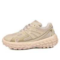 Menico Heren Mesh Ademende Slijtvaste Dikke Zool Verhoogde Casual Sneakers met Veters