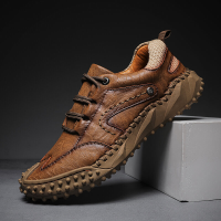 Menico Heren Microfiber Handstiksels Ademend Antislip Soft Korte stevige vrijetijdsschoenen