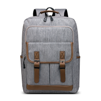 Menico Heren Polyester Casual Rugzak Grote capaciteit Multi pocket Rits Rugzak Reistas Laptoptas