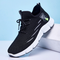 Menico Heren Stretch Knit Comfortabele Ademende Slip On Outdoor Casual Platte Sneakers