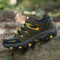 Menico Heren Suède Soft Ademende Antislip Schokabsorberende Outdoor Sport Wandelschoenen