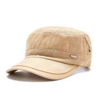 Menico Katoenen Zweetabsorberend Ademend Outdoor Casual Zonnescherm Zonnebrandcrème Platte Top Veelzijdige Hoed