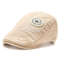 Menico Katoenen Zweetabsorberende Retro Outdoor Casual Baret Vizier Platte Cap