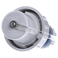 MENNEKES 10828 Stekker met randaarde Kunststof Waterdicht 230 V Wit, Blauw IP68