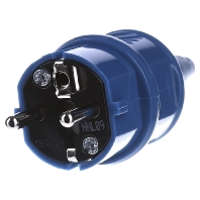 MENNEKES 10838 Stekker met randaarde Kunststof 230 V Blauw IP44