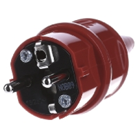 MENNEKES 10839 Stekker met randaarde Kunststof 230 V Rood IP44