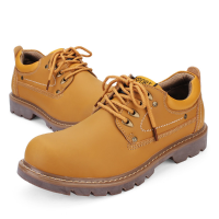 Mens Casual Waterproof Punk Business Genuine Leather Shoes
