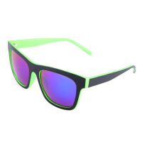 Mens Women Green Red Frame Coating Resin Frame Uv400 Sunglasses