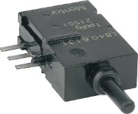 Mentor 1840.6131 1840.6131 Druktoets 60 V DC/AC 0.5 A 1x aan/(aan) Moment 1 stuk(s)