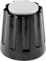 Mentor 331.4 331.4 Draaiknop Zwart (Ø x h) 14.5 Mm x 14 mm 1 stuk(s)